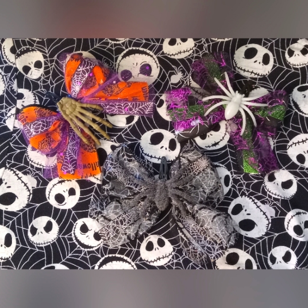 Handmade Halloween Hair Bow Accessories